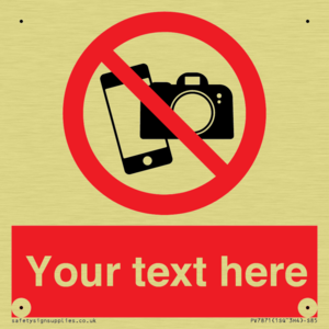 Custom No filming or photography